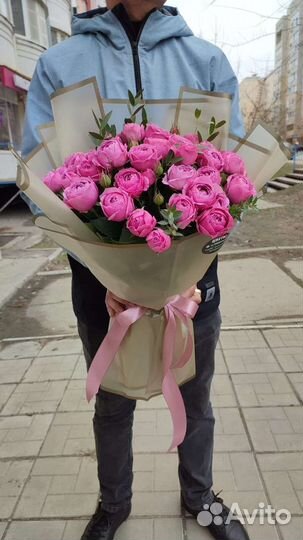 Моно букеты из роз