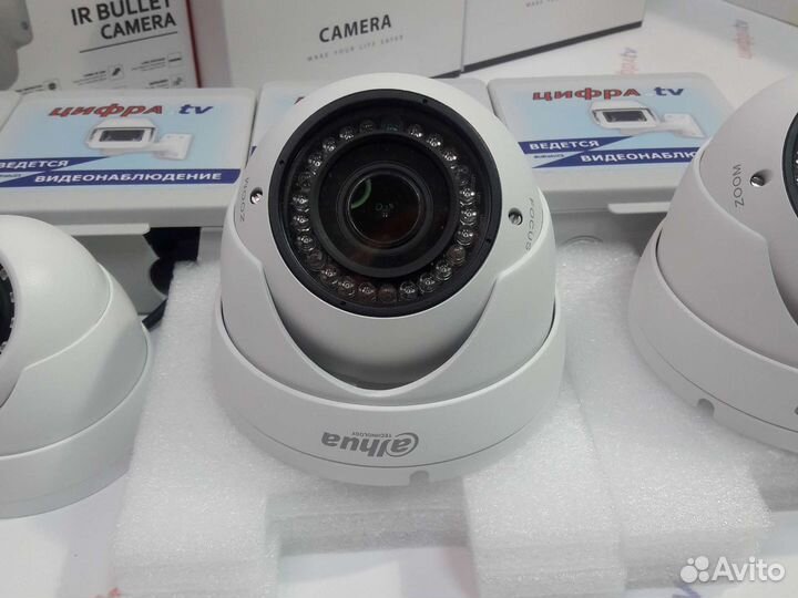 4 Камеры видеонаблюдения 4Мп регистратор Dahua