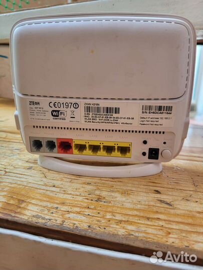 Роутер zte zxhn h218n