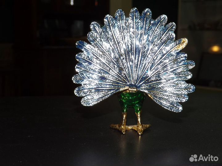 Шкатулки Павлин, петух и курачка метал, Индия