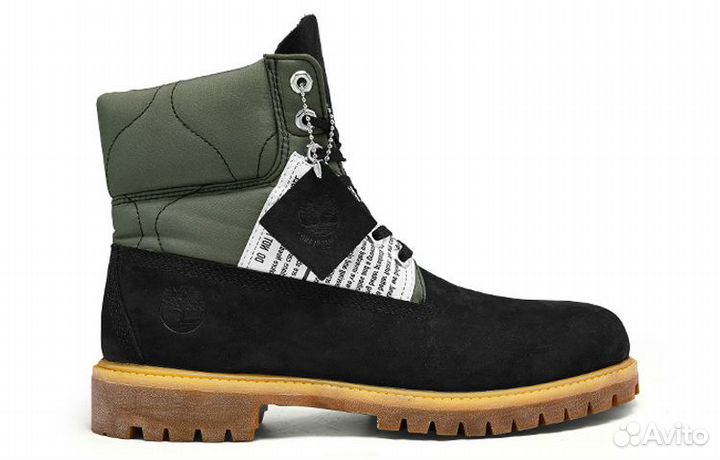 Timberland premium Outdoor Boots Men Black/Green (40)