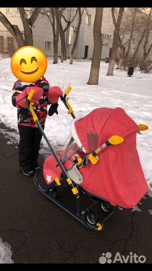 Санки коляска ника 7-3