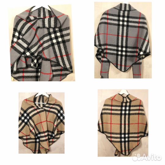 Косынка в клетку кашемир палантины шарфы
