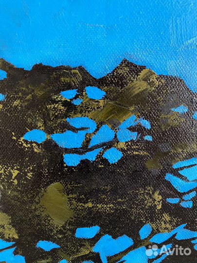 Картина холст масло пейзаж большая интерьерная