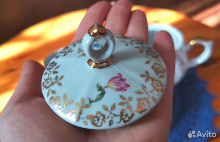 Чайник заварочный, сахарница, молочник гдр