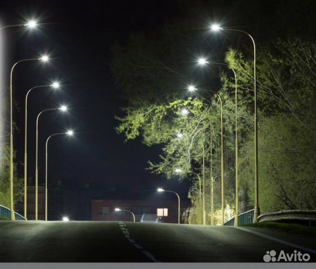 Светодиодный уличный светильник на столб