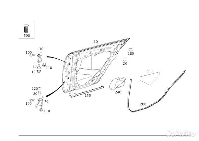 Шарнир двери Новое / Оригинал