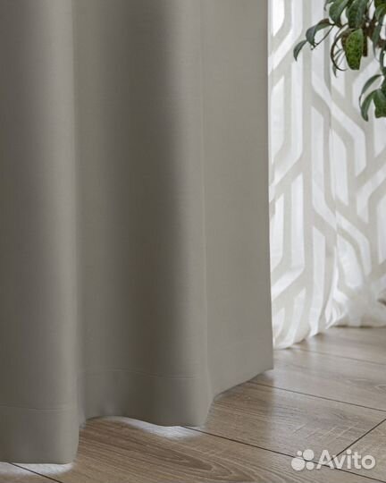 Шторы блэкаут амадео крем новые пошив