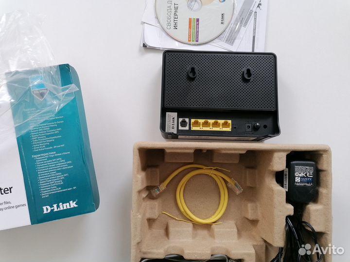 Wifi adsl роутер Dlink DSL-2640U