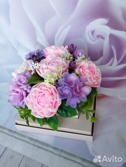 Букет из мыла ручной работы