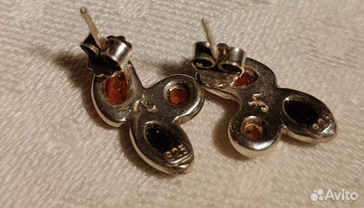 Серебряный браслет,серьги