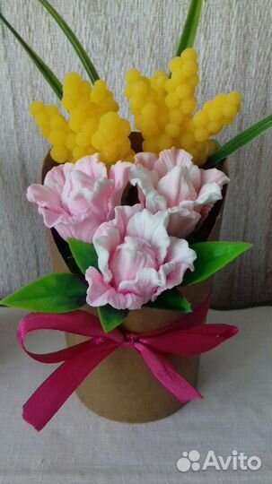 Букет цветов из мыла. Ручная работа