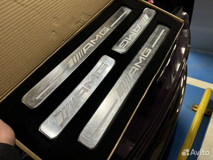 Пороги с подсветкой amg g63 Mercedes G-class w464
