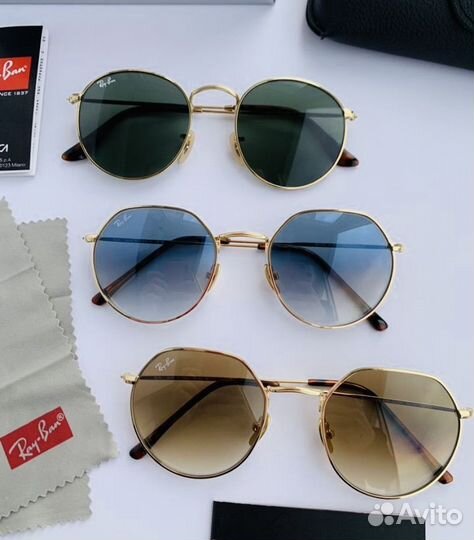 Очки ray ban Jack голубые