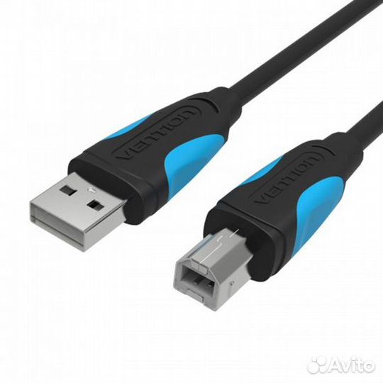 Кабель USB2.0 тип А(m) -B(m) 3м Vention #244263