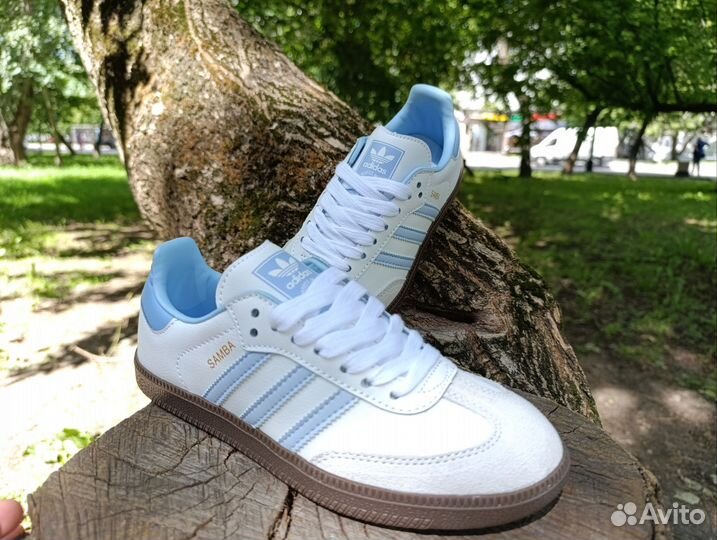 Adidas Samba halo blue