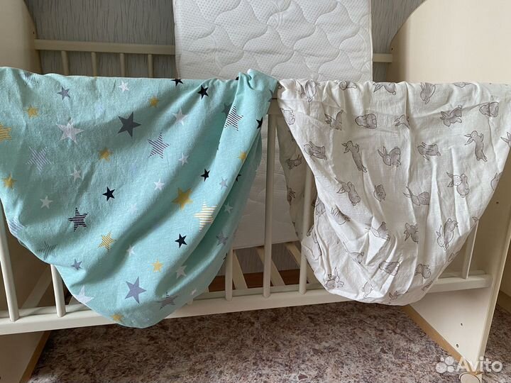 Бронь Простыни на резинке и наматрасник 120х60