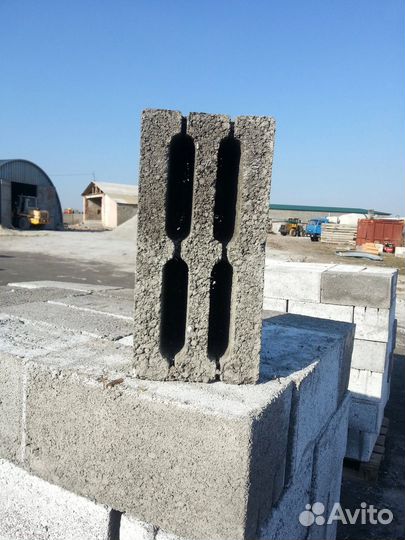 Керамзитобетонные блоки щелевой