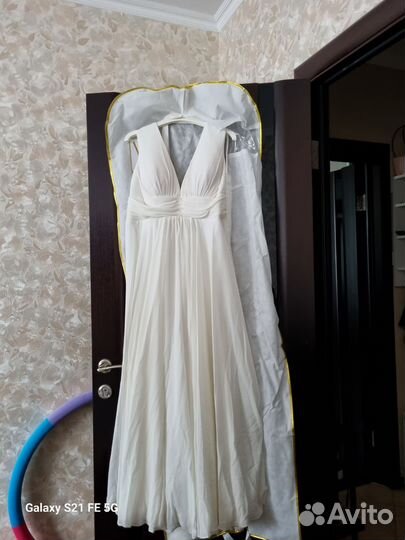 Свадебное платье 48 50 бу
