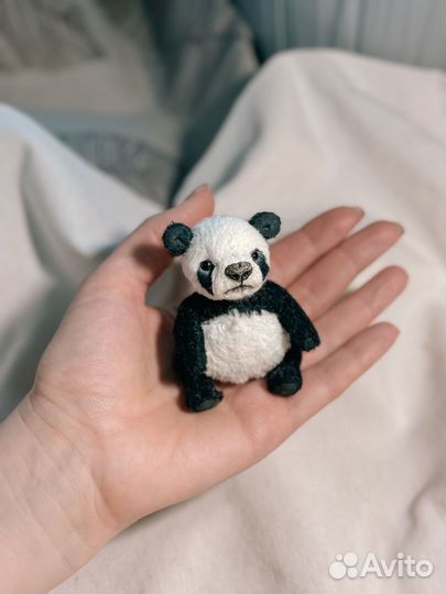 Панда в стиле Тедди, игрушка ручной работы