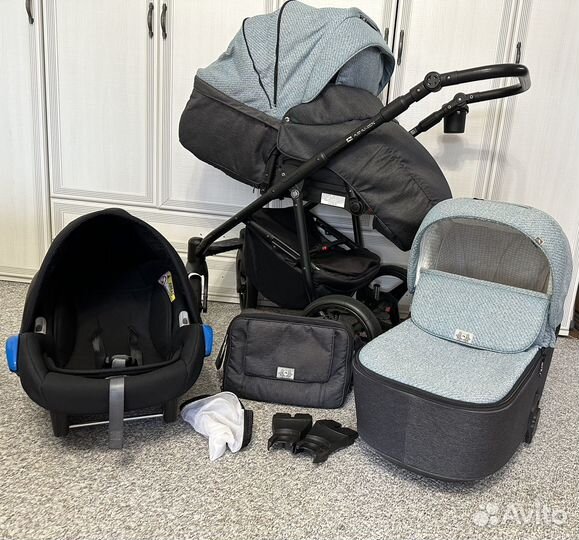 Коляска adamex 3 в 1 reggio