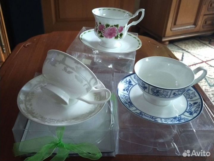Чайные пары, тонкостенный фарфор