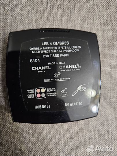 Тени chanel les 4 ombres