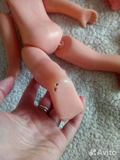 Кукла СССР, загорский малыш, рыженькая