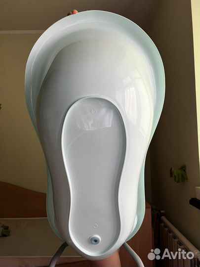 Ванночка для купания с термометром и подставкой