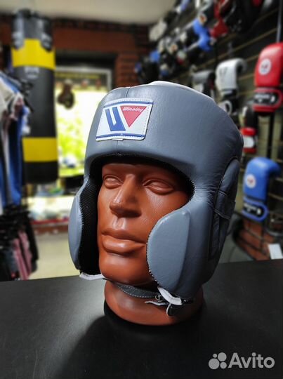 Боксерский шлем Winning MEX Gray