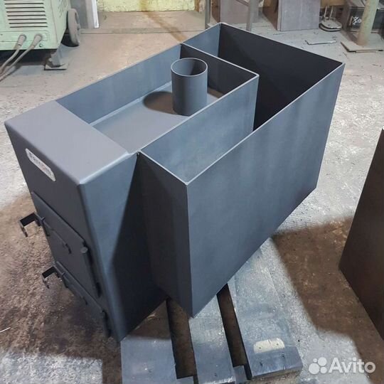 Печь для бани Обь с угловым баком для воды