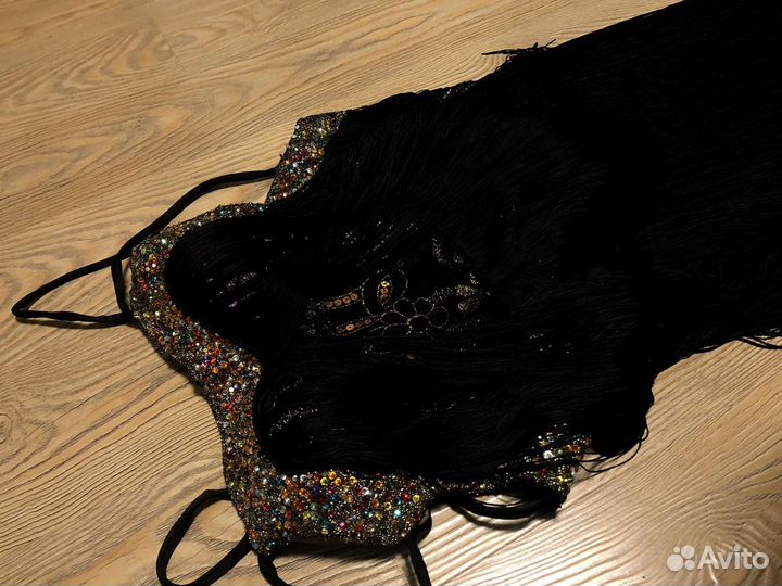 Платье для танцев латина чёрное