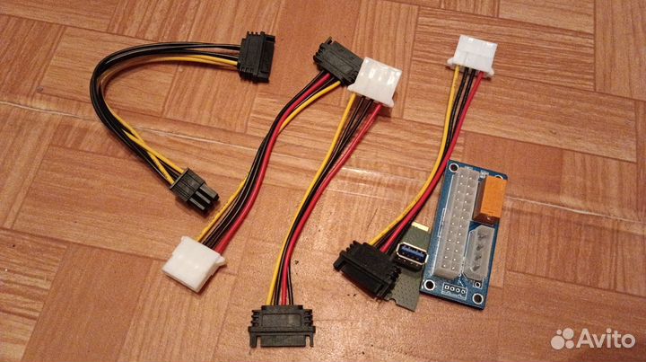 Рейзера molex/sata для видеокарт + бп 2400w