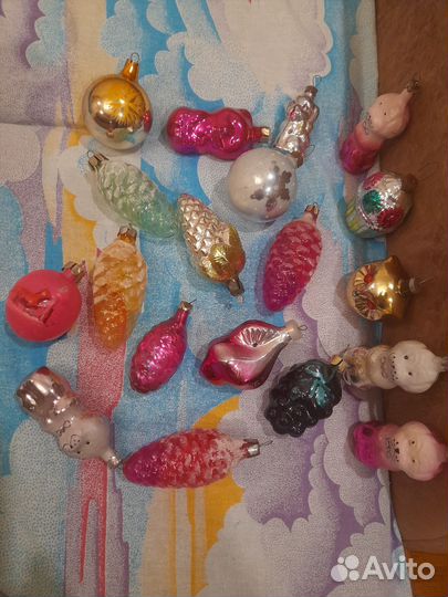 Новогодние игрушки стекло СССР
