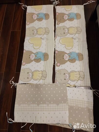 Мягкие бортики для детской кроватки