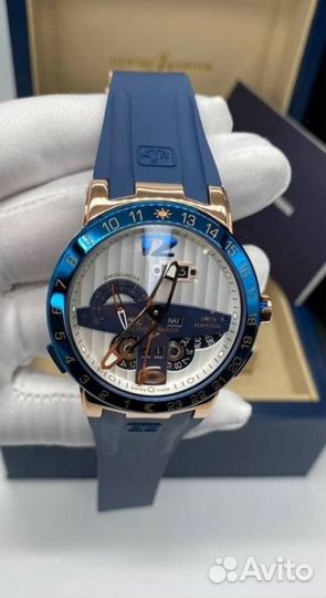 Часы мужские механика синие