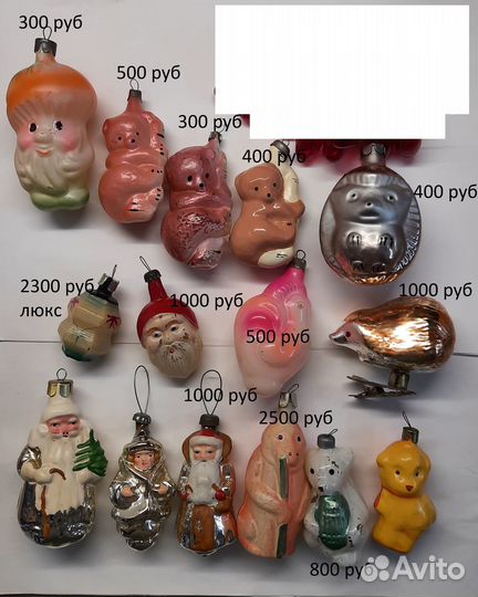 Елочные игрушки СССР