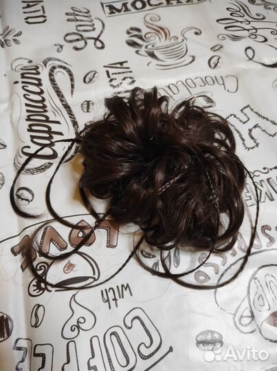 Резинка шиньон на хвост, с косичками