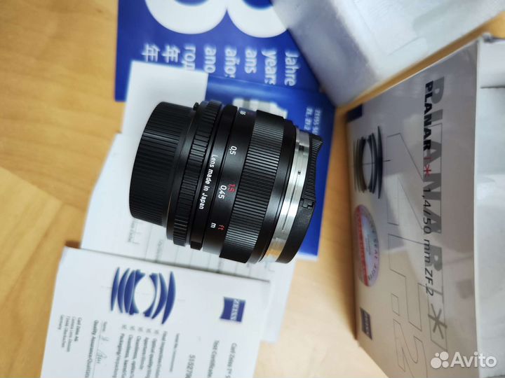Zeiss Planar T* 50/1.4 ZF.2 для Nikon F новый