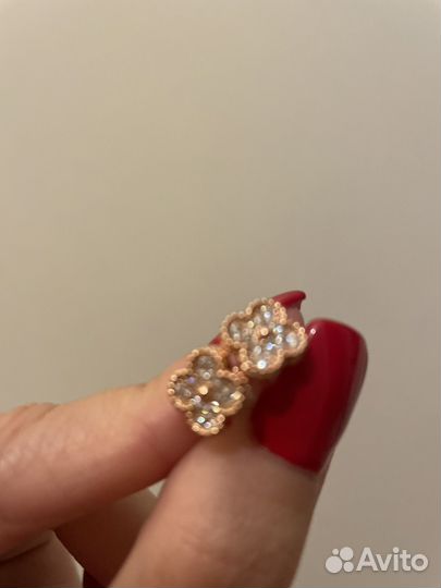 Серьги van cleef