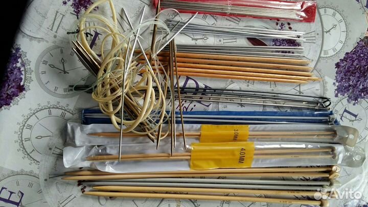 Нитки, пряжа, спицы
