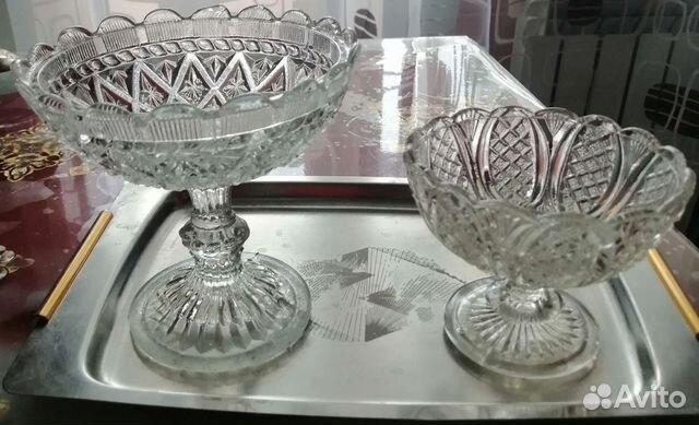 Ваза для фруктов на ножке Мальцов