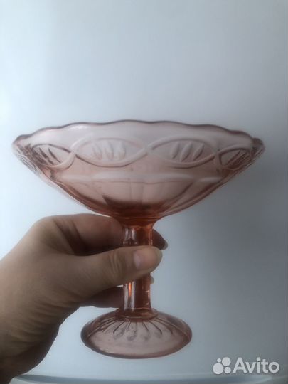 Ваза цветное стекло СССР