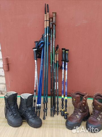 Трекинговые ботинки (Meindl, Jahti Jaht) и палки