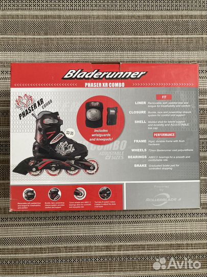 Ролики детские раздвижные Bladerunner 32-35
