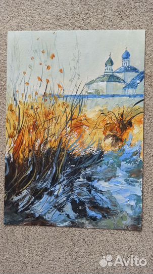 Монастырь, зимний пейзаж, снег