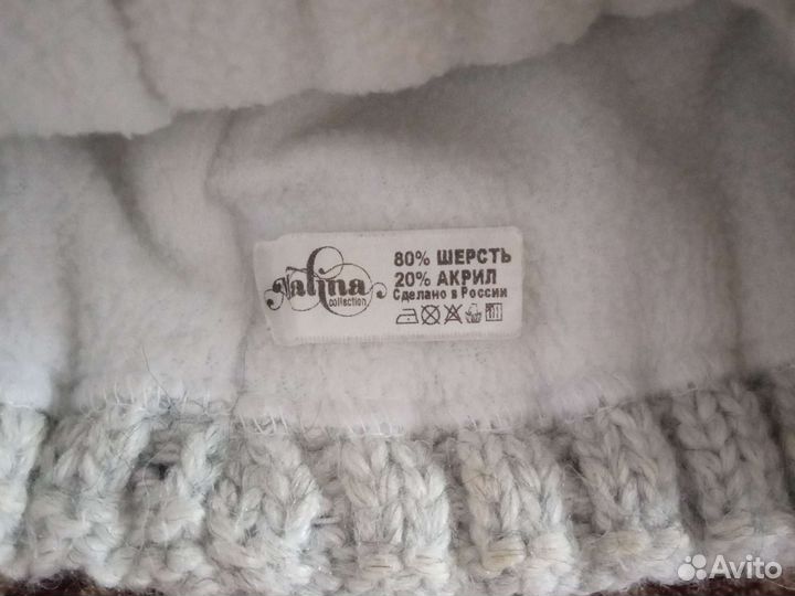 Комплект шапка и снуд женский