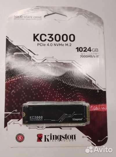 Ssd m2 накопитель Kingston kc 3000 1 тб