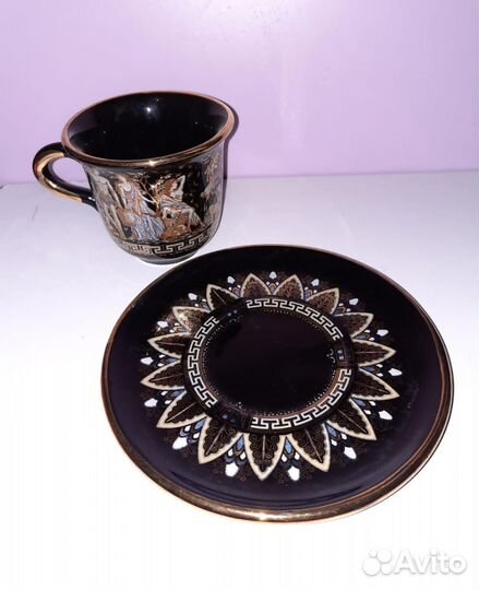 Чайная пара блюдце и чашка