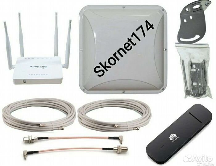 SIM+роутер+модем 4G. Комплект для интернета